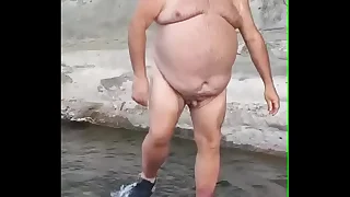 Sortant de l'eau